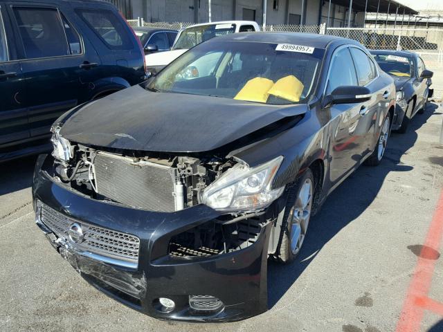 1N4AA5AP5AC811860 - 2010 NISSAN MAXIMA S BLACK photo 2