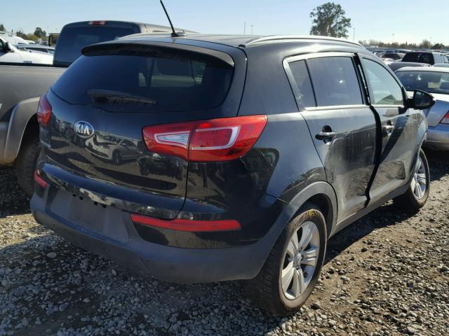 KNDPB3A27D7406753 - 2013 KIA SPORTAGE B BLACK photo 4