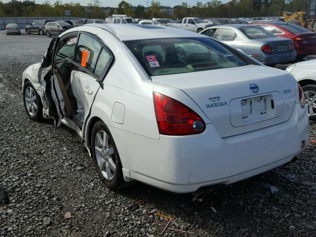 1N4BA41E76C843648 - 2006 NISSAN MAXIMA SE WHITE photo 3