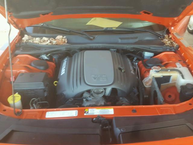 2B3CJ5DT3AH200333 - 2010 DODGE CHALLENGER ORANGE photo 7