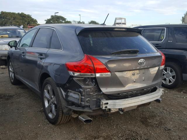 4T3ZK3BB9BU039816 - 2011 TOYOTA VENZA BASE GRAY photo 3