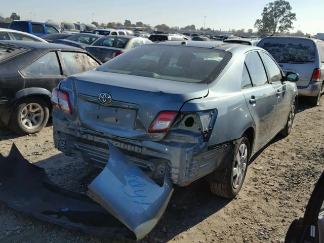 4T1BF3EKXAU520845 - 2010 TOYOTA CAMRY BASE BLUE photo 4