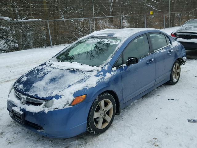 1HGFA16877L047286 - 2007 HONDA CIVIC EX ლურჯი ფოტო 2