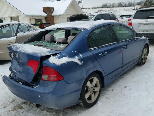 1HGFA16877L047286 - 2007 HONDA CIVIC EX ლურჯი ფოტო 4