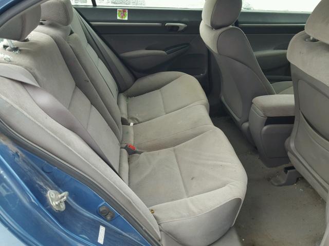 1HGFA16877L047286 - 2007 HONDA CIVIC EX ლურჯი ფოტო 6