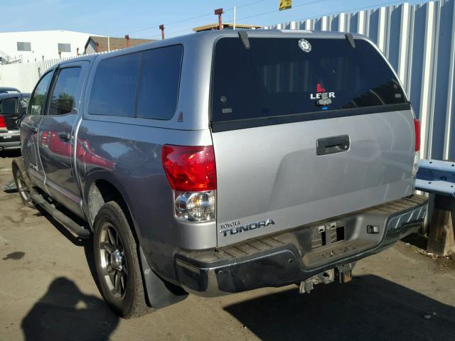 5TBEV54127S459215 - 2007 TOYOTA TUNDRA CRE SILVER photo 3