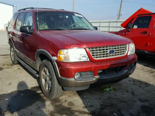 1FMDU74W83ZA39301 - 2003 FORD EXPLORER E MAROON photo 1