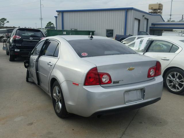 1G1ZC5E00CF209561 - 2012 CHEVROLET MALIBU 1LT SILVER photo 3