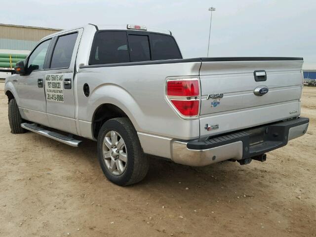 1FTFW1CF2EFA43628 - 2014 FORD F150 SUPER SILVER photo 3