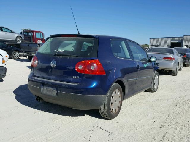 WVWAS71K87W053396 - 2007 VOLKSWAGEN RABBIT BLUE photo 4