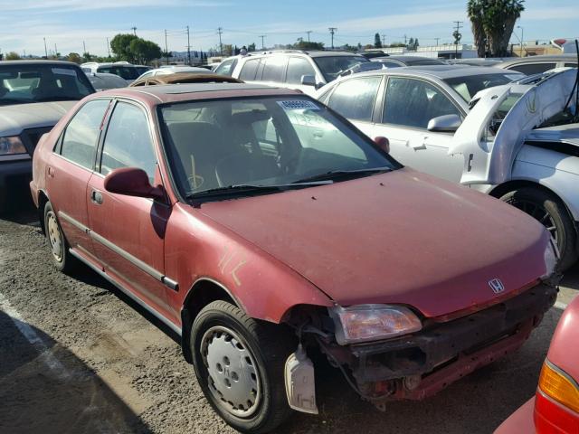 JHMEH9590PS001270 - 1993 HONDA CIVIC EX წითელი ფოტო 1