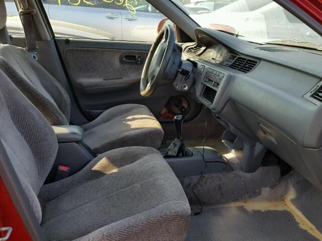 JHMEH9590PS001270 - 1993 HONDA CIVIC EX წითელი ფოტო 5