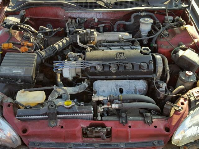JHMEH9590PS001270 - 1993 HONDA CIVIC EX წითელი ფოტო 7