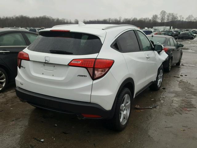 3CZRU6H78GM741336 - 2016 HONDA HR-V EXL WHITE photo 4