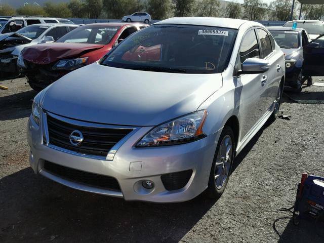 3N1AB7AP3FY323110 - 2015 NISSAN SENTRA S SILVER photo 2