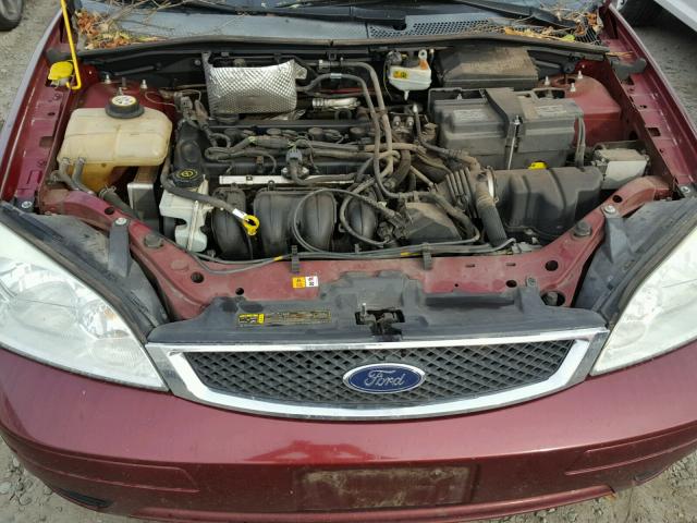 1FAFP34N96W154425 - 2006 FORD FOCUS ZX4 RED photo 7