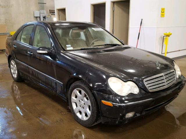 WDBRF81J35F626866 - 2005 MERCEDES-BENZ C 240 4MAT BLACK photo 1