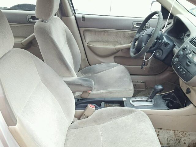 1HGES26782L077492 - 2002 HONDA CIVIC EX თაფლისფერი ფოტო 5