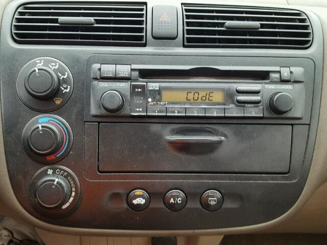 1HGES26782L077492 - 2002 HONDA CIVIC EX თაფლისფერი ფოტო 9