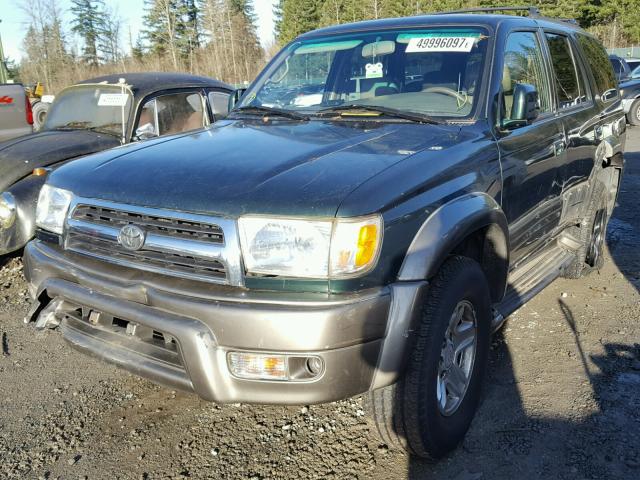 JT3HN87RXX0215889 - 1999 TOYOTA 4RUNNER LI GREEN photo 2