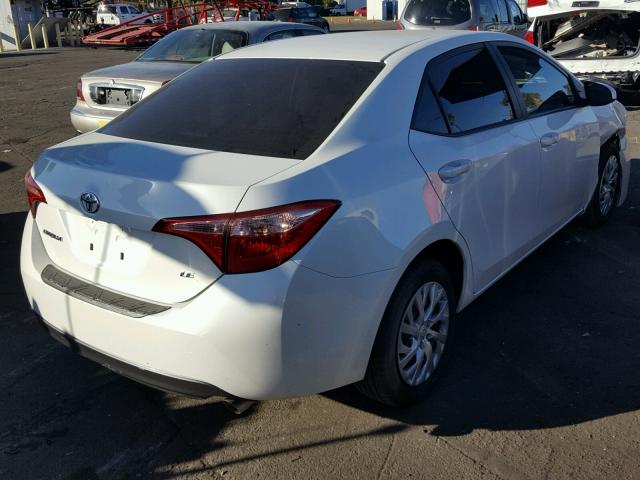 5YFBURHE6HP678268 - 2017 TOYOTA COROLLA L WHITE photo 4