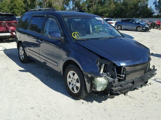 KNDMB233876117698 - 2007 KIA SEDONA EX BLUE photo 1