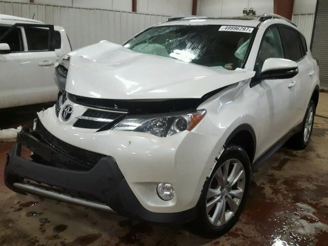 2T3DFREV0EW135409 - 2014 TOYOTA RAV4 LIMIT WHITE photo 2