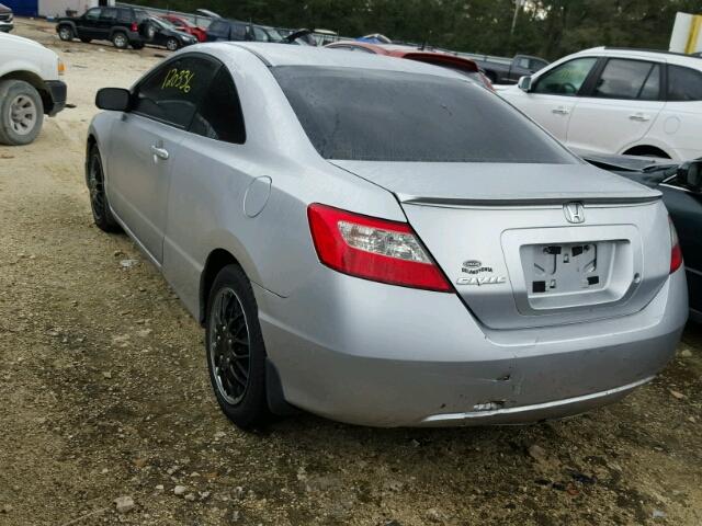 2HGFG1B68AH505442 - 2010 HONDA CIVIC LX SILVER photo 3