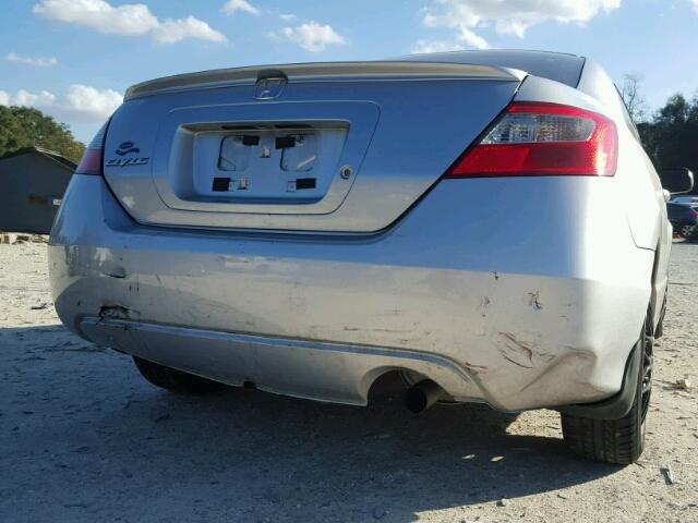 2HGFG1B68AH505442 - 2010 HONDA CIVIC LX SILVER photo 9