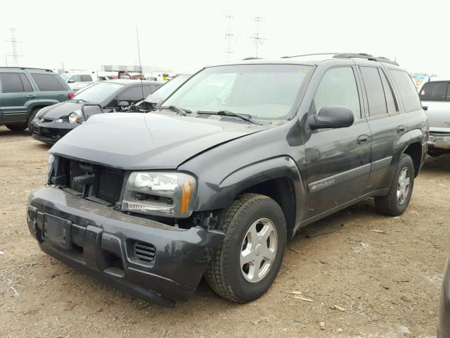 1GNDS13S832309150 - 2003 CHEVROLET TRAILBLAZE CHARCOAL photo 2