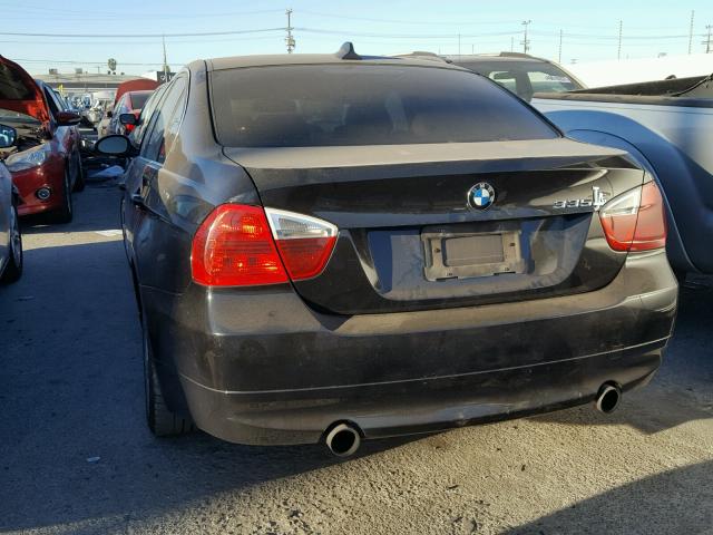 WBAVB73518KY65265 - 2008 BMW 335 I BLACK photo 3