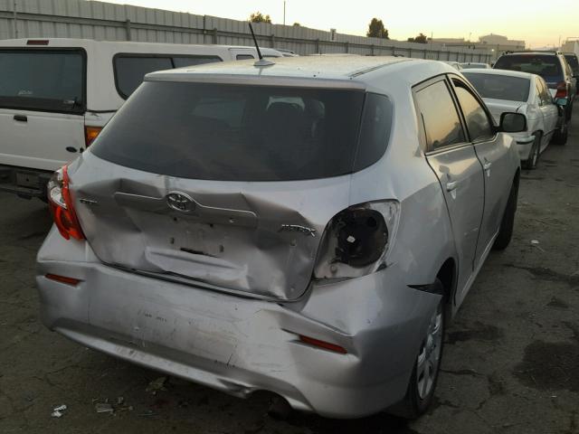 2T1KU40E09C013446 - 2009 TOYOTA COROLLA MA SILVER photo 4