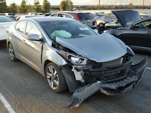 KMHDH4AE6EU167423 - 2014 HYUNDAI ELANTRA SE GRAY photo 1