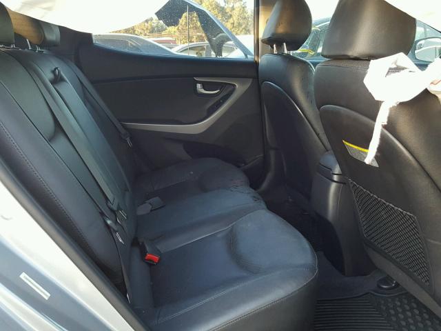 KMHDH4AE6EU167423 - 2014 HYUNDAI ELANTRA SE GRAY photo 6