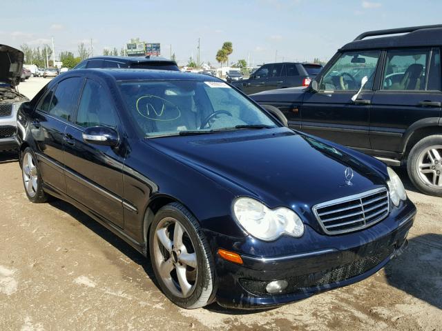 WDBRF40J05F683648 - 2005 MERCEDES-BENZ C 230K SPO BLACK photo 1