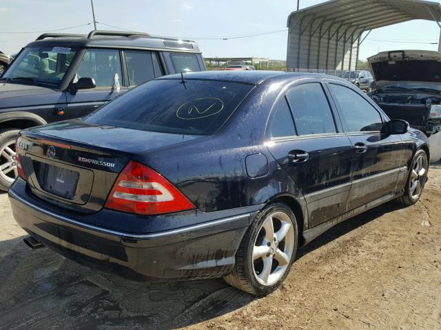 WDBRF40J05F683648 - 2005 MERCEDES-BENZ C 230K SPO BLACK photo 4