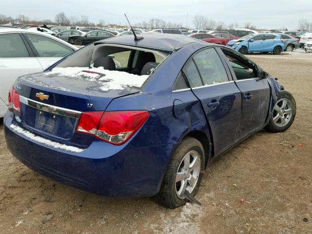 1G1PC5SB1D7147385 - 2013 CHEVROLET CRUZE LT BLUE photo 4