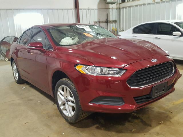 3FA6P0H70FR146453 - 2015 FORD FUSION SE RED photo 1