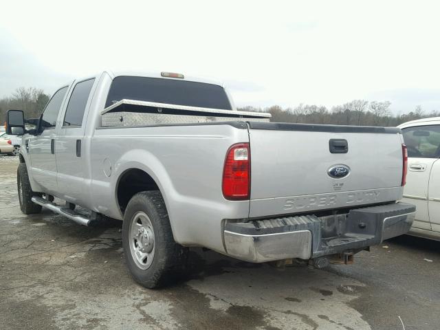 1FTSW20538EC36316 - 2008 FORD F250 SUPER SILVER photo 3