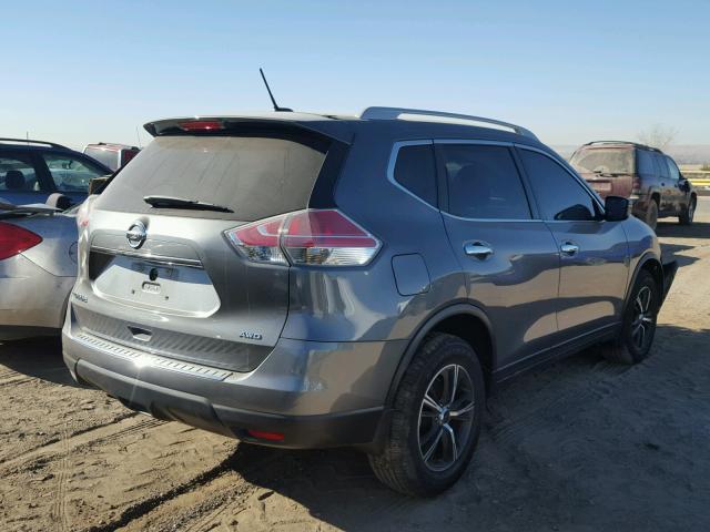 5N1AT2MV9GC830445 - 2016 NISSAN ROGUE S GRAY photo 4