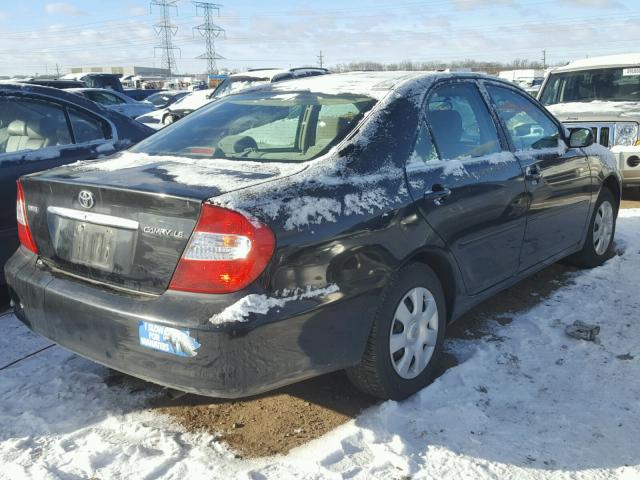 4T1BE32K13U243237 - 2003 TOYOTA CAMRY LE BLACK photo 4