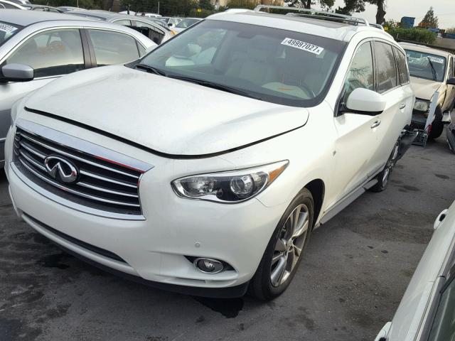 5N1AL0MM7FC547634 - 2015 INFINITI QX60 WHITE photo 2