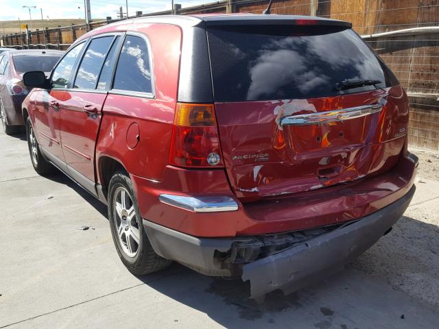 2A8GF68X97R362953 - 2007 CHRYSLER PACIFICA T RED photo 3
