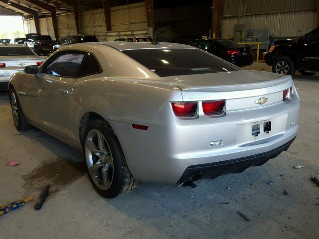 2G1FA1E32C9203572 - 2012 CHEVROLET CAMARO LS SILVER photo 3