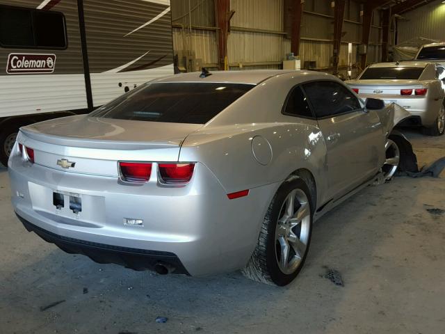 2G1FA1E32C9203572 - 2012 CHEVROLET CAMARO LS SILVER photo 4