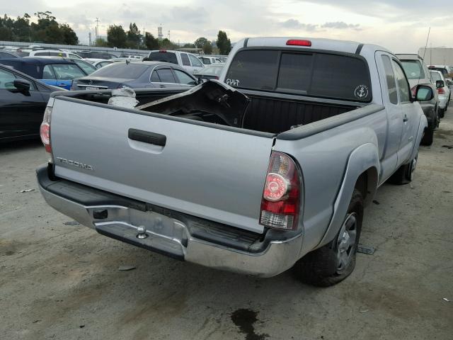 5TFTX4GNXDX022098 - 2013 TOYOTA TACOMA PRE SILVER photo 4