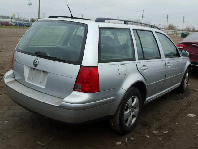 WVWSL61J54W003117 - 2004 VOLKSWAGEN JETTA GLS SILVER photo 4