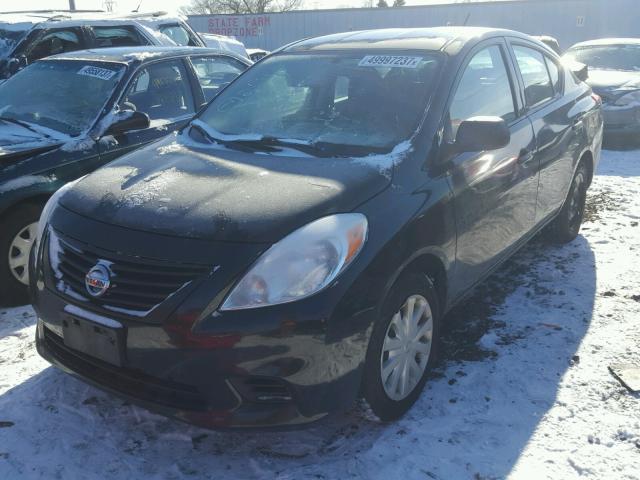 3N1CN7AP9DL863314 - 2013 NISSAN VERSA S BLACK photo 2