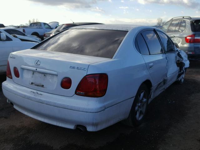 JT8BD69S050206669 - 2005 LEXUS GS 300 WHITE photo 4