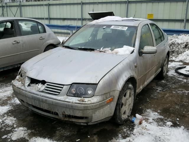 3VWSK69M02M046002 - 2002 VOLKSWAGEN JETTA GLS SILVER photo 2